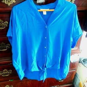 Tommy Bahama Blue Short Sleeve Top